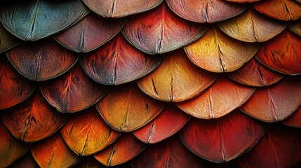 Obraz premium Colorful bird's wing