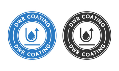 Dwr coating design logo template illustration