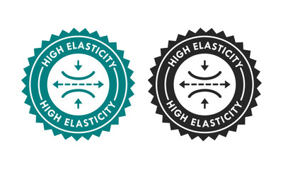 High elasticity badge design logo template illustration