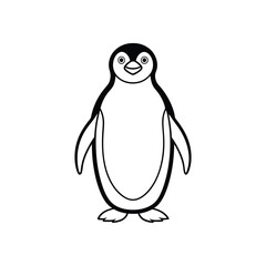 illustration of a cartoon penguin