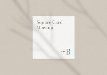 Square Card Mockup