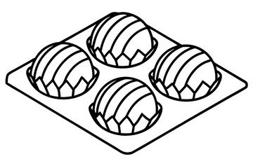 Chocolate Delights Line Drawing Set