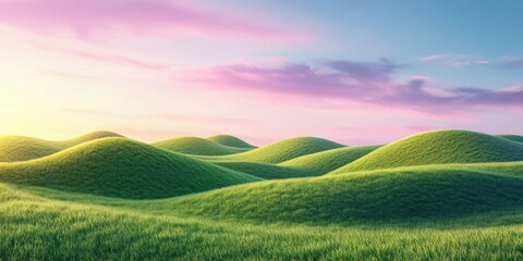 Obraz premium Hills in Field