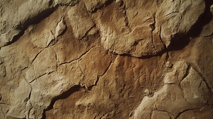 Textured Brown Rock Wall Surface Image