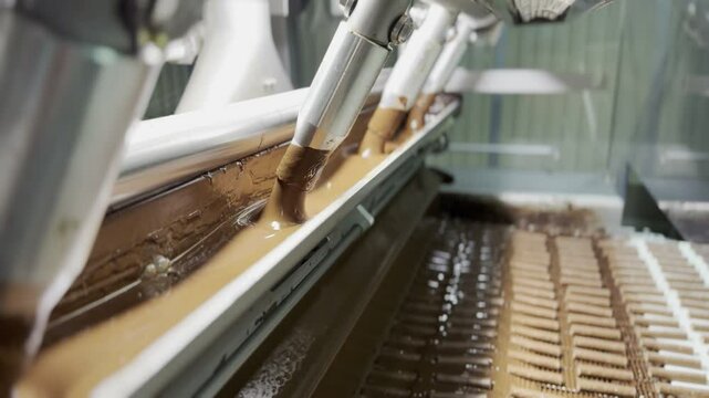 food industry, food production, confectionery, praline masses, chocolate, chocolate glazing, industrial food equipment