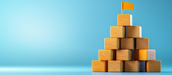 Ai generate creative block stacking event studio digital art light environment unique viewpoint concept