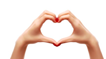 Obraz premium Heartfelt Connection: A Symbol of Love and Unity