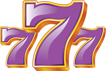  slot machine 777 Casino jackpot. Vector illustration