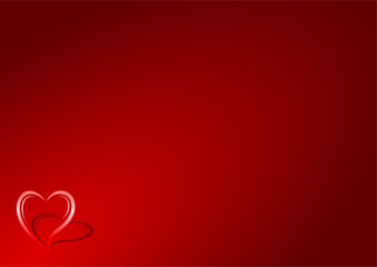 Happy Valentines Day Card, Sweethearts conceptual background, red colors