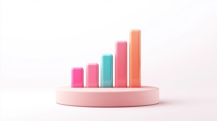 Illustration of dynamic data visualizations tracking business metrics