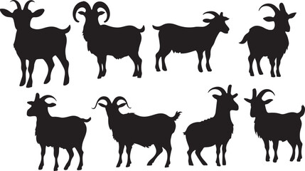 Fototapeta premium Goat silhouette