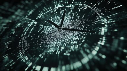 Time Flies in the Digital Age: A Clock Face Made of Code