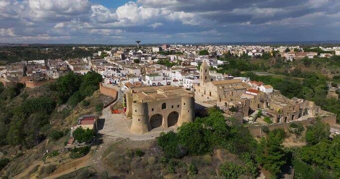 Panoramic View Over Town Of Bernalda In Basilicata, Italy - Drone Shot