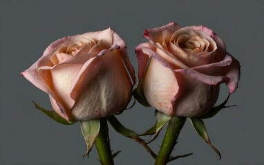 pink rose on a wooden background