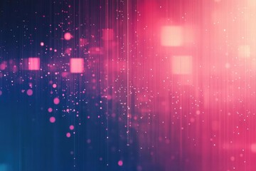 Abstract Pink and Blue Background with Glowing Lights and Lines
