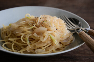 玉ねぎのスパゲティー