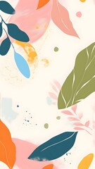 autumn leaves seamless pattern
