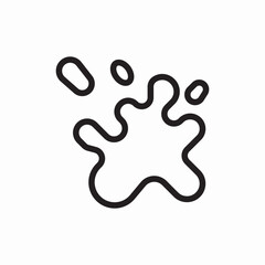 blob shape abstract design icon vector sign