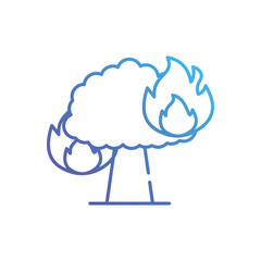 Wildfire vector icon