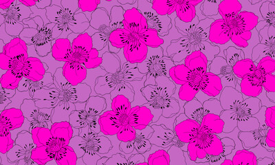 Abstract Flower background suitable for home decore and wallpaper purpose
