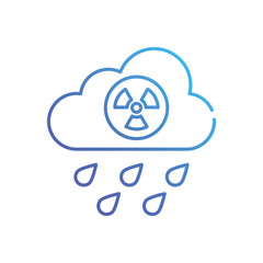 Acid rain vector icon