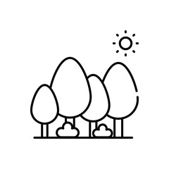 Forest vector icon