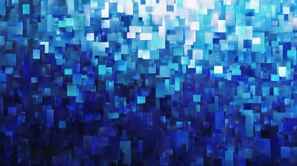 Fototapeta premium Blue Tech Finance Fintech Background Abstract Pixel Pattern. Abstract Business Tech Science Vector Backdrop