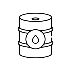 Oil barrel vector icon