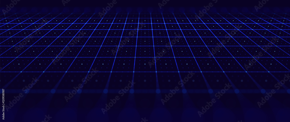 Aufkleber Big Data Futuristic Glow Lines. Hi Tech Technology Light Line Design. Datum Digital Background. Innovation Data System Cyber Space. Modern AI Tech Vector Illustration.
