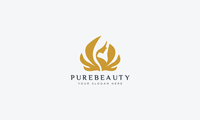 Fashion and beauty logo design  vector template