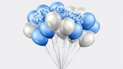 party, vector, celebration, illustration, background, white, balloon, birthday, blue, banner, holiday, happy, decoration, anniversary, design, card, celebrate, surprise, gift, isolated, festive, air, 