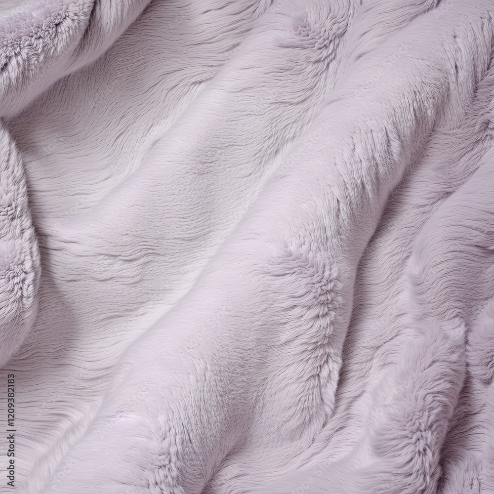 Poster a fluffy white blanket with a pattern of fur