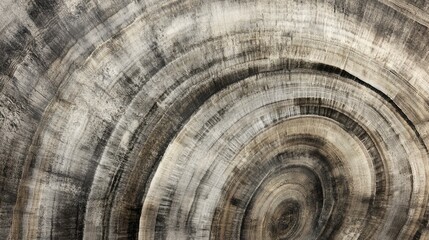 Close-up concentric wood grain texture; natural background for design
