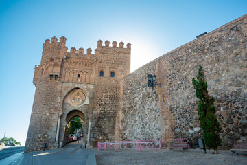 Toledo, Spain. Puerta del Sol (Sun Gate) view 