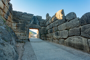 Mycenae, Greece. Lion's Gate view 