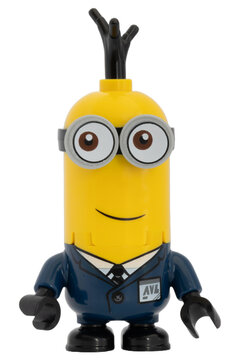 Dortmund - Deutschland 19. Januar 2025 Lego Figur Minion Tim - Studio Aufnahme
