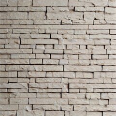 Obraz premium Textured Stacked Stone Wall: A detailed close-up shot reveals the intricate texture and varied shapes of light beige stacked stone wall. The image offers a seamless and repeating pattern.