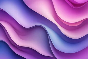 Abstract Wavy Background in Vibrant Purple Hues