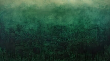 Fototapeta premium Abstract background featuring rich layers of deep green hues and textures, conveying a sense of tranquility and depth suitable for various creative projects and designs.