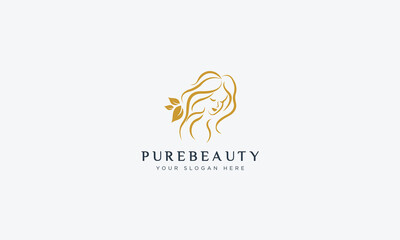 Fashion and beauty logo design  vector template