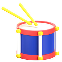 3D Drum Toy Icon
