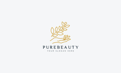 Fashion and beauty logo design  vector template