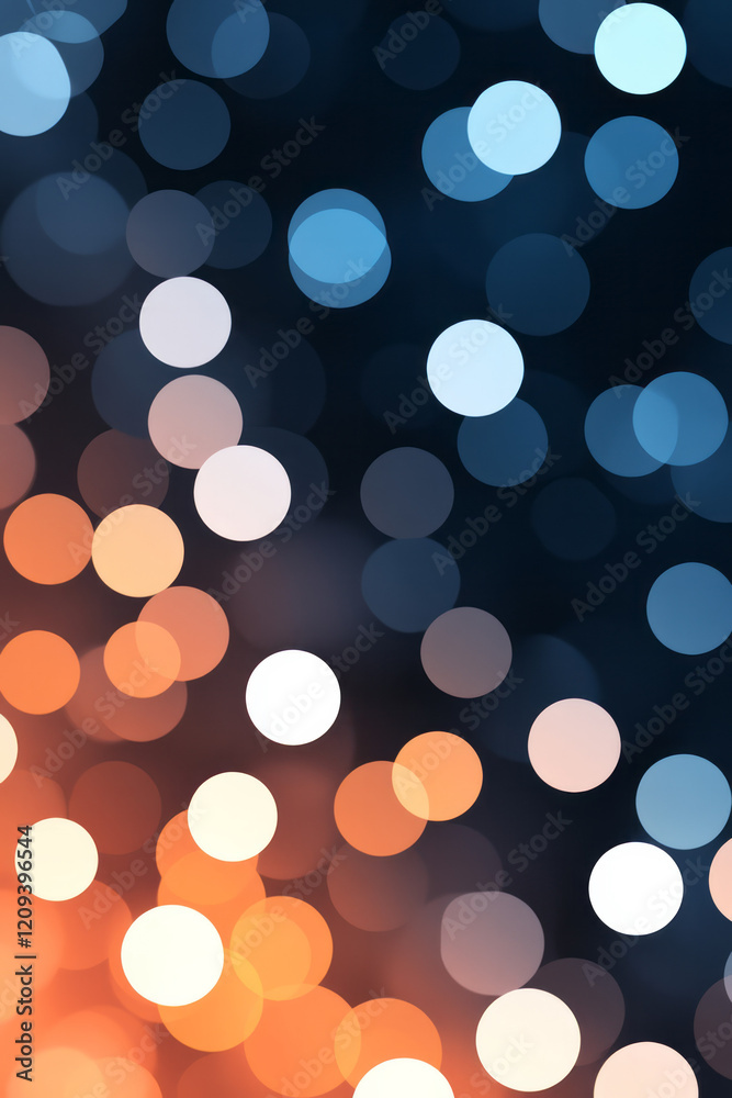 Poster an elegant digital pixel pattern featuring smooth radiant circular gradients in a blend of neon oran