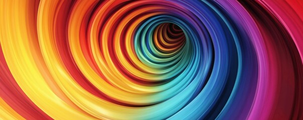 Obraz premium A swirling vortex of colors and shapes.