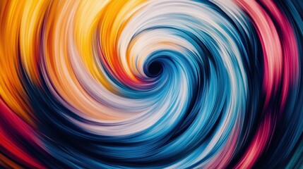 Obraz premium Vortex formed by blending colorful paint, abstract image