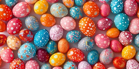 Fototapeta premium chocolate easter eggs