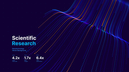 Cyber Big Data Flow Particles Bokeh. Digital Neural Network. Concept of AI Artificial Intelligence Technology Machine Deep Learning. Digital Communication. Science Technology Presentation Vector.