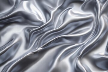 Obraz premium Silver Satin Drape: Elegant and Refined Texture