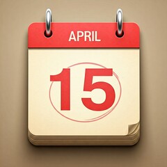 15 April calendar