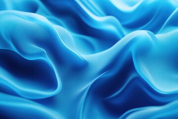 Fototapeta premium Abstract Blue Fabric Waves - A Serene and Textured Design